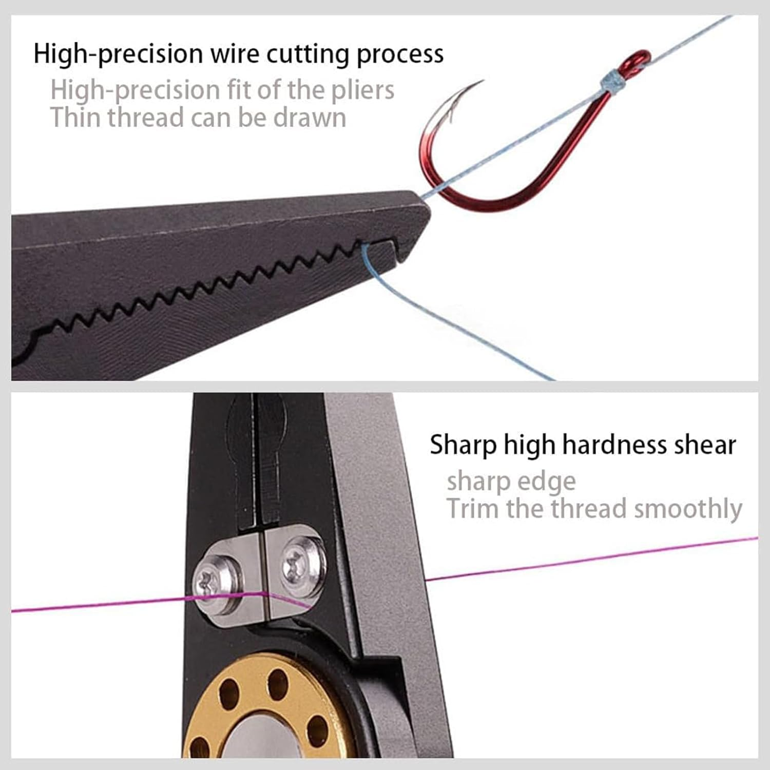 Cozioz Multi-Function Fishing Pliers &ndash; Fly Fishing Gear, Fish Lip Gripper, Hook Remover, Split Ring Tool, and Ice Fishing Accessory