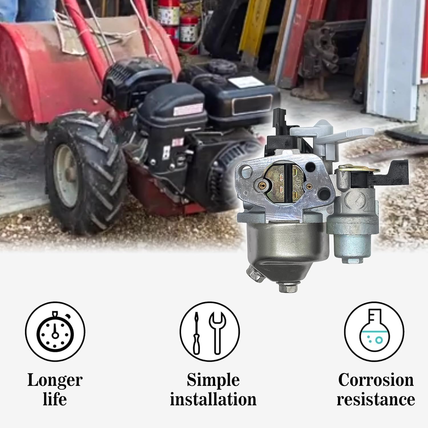 HUAYI P19 Carburetor for Honda GX160 GX200 5.5HP 6.5HP 16100-ZH8-W61 16100-ZL0-W51 Predator 196Cc 212Cc 224Cc OHV Engine