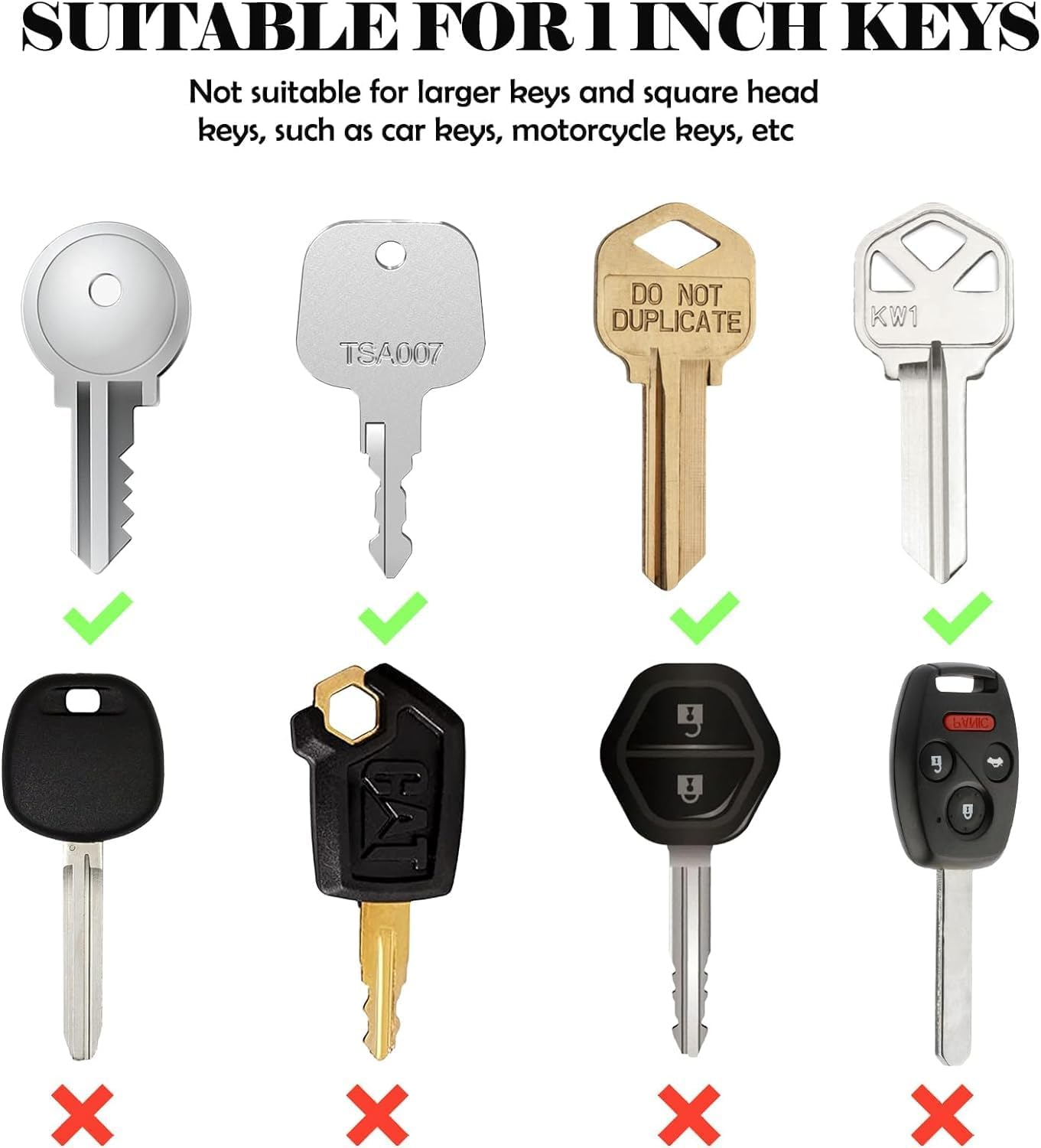 96 Pcs Cover Caps Tags for Keys - Identifiers, Labels, Markers, Protection Cover in 8 Colors for Standard Flat House Keys image number 3