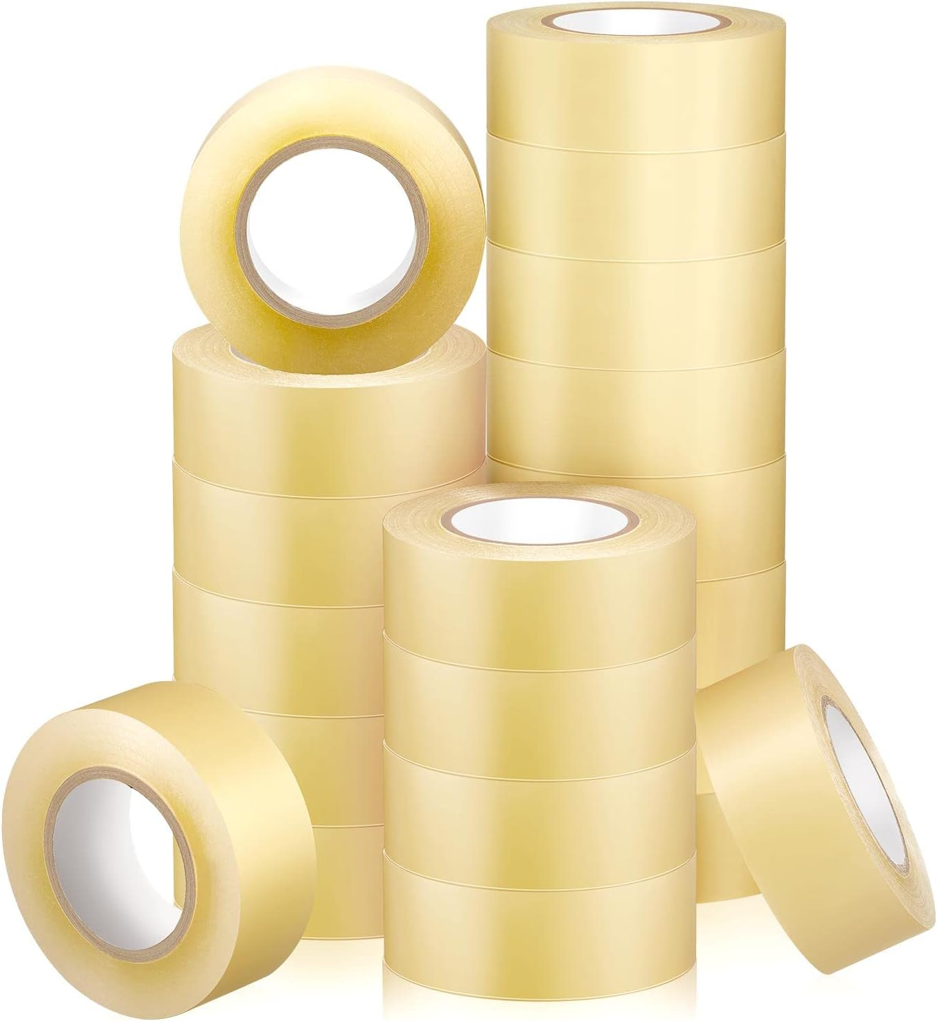 Meooeck 20 Roll Hockey Tape Multipurpose Tape Roll Strong Adhesive Hockey Stick Tape Shin Pad Sock Tape Hokey Sports Gifts for Gear Accessories Equipment, Easy to Apply Stretch and Tear