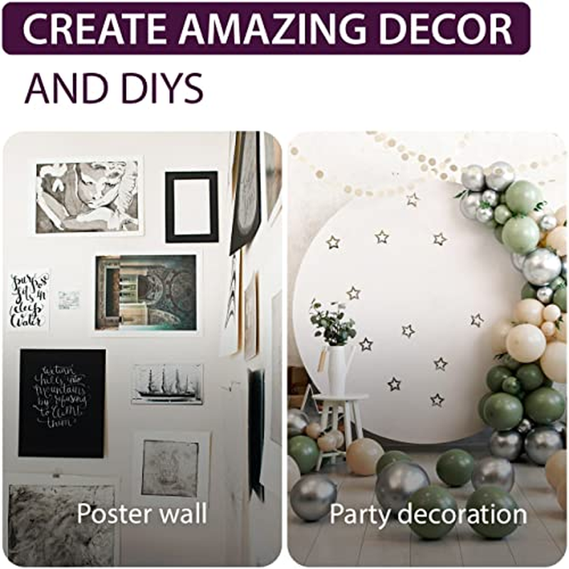 Double Sided Mounting Squares 110Pcs - Poster Putty for Walls Removable - Clear Sticky Tack for Wall Hanging - Double Sided Sticky Pads for Car Dashboard Crafts Picture Hanging image number 3