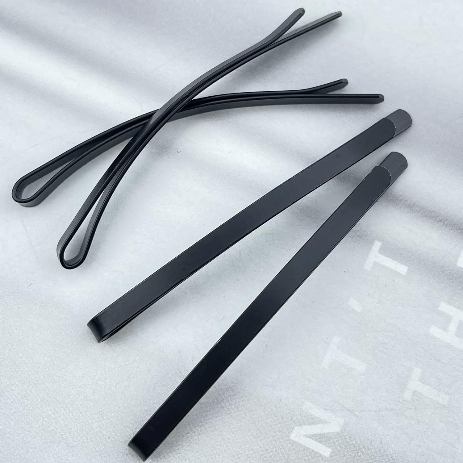 50 Black Jumbo Bobby Pins, 2.56 Inch Metal Hair Clips Hair Pin Bobby-Pins Hairpins Hair Accessories for Women Thick Long Updo Hair Style