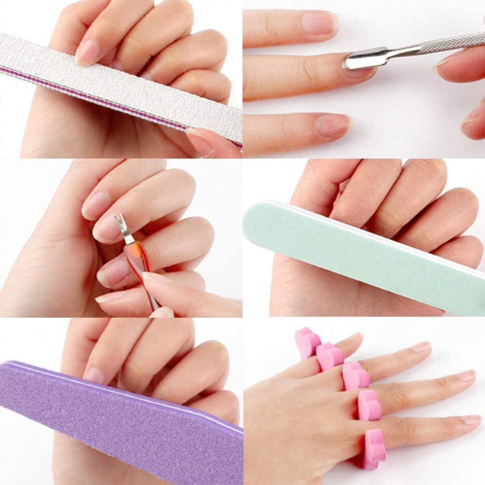 6Packs Butterfly Sequins with Nail Art Tools Nail Clippers Sets Nail Polish Tool Multi Color Sequins with Nail image number 2