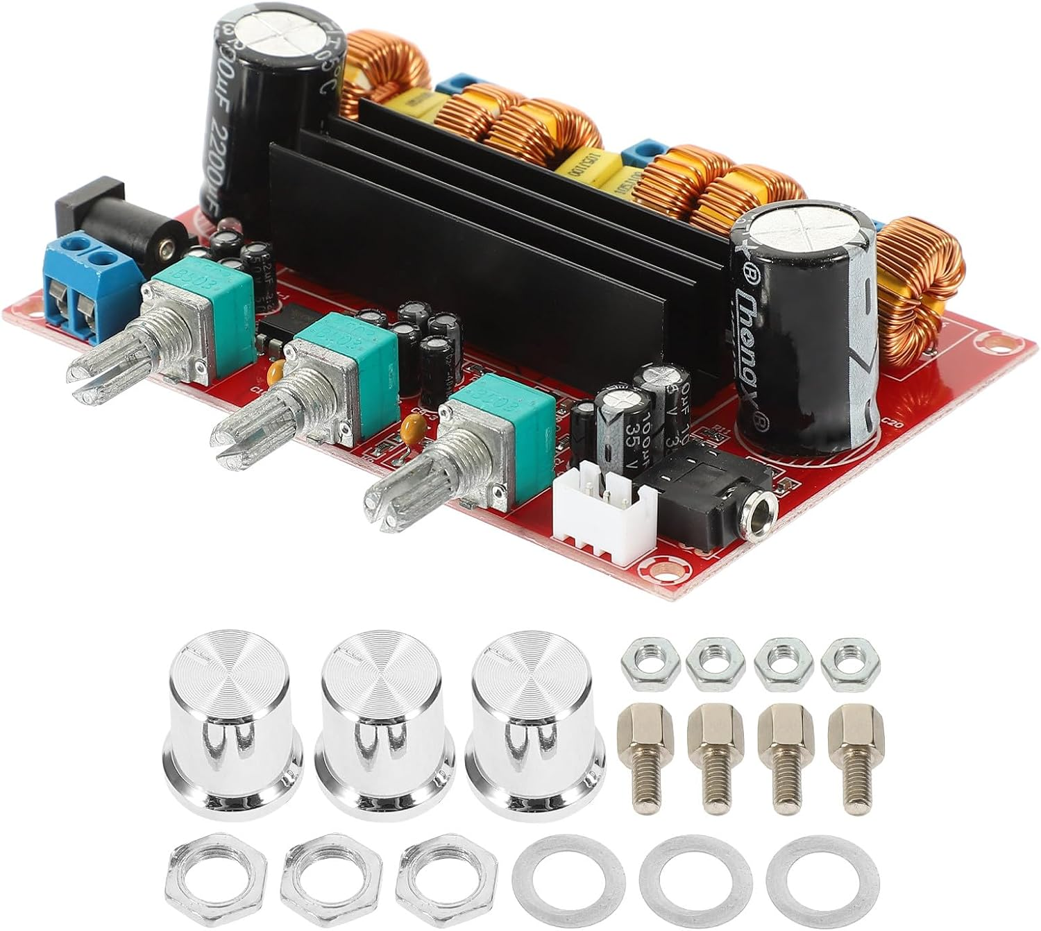 Vaguelly Xh-M139 2.1 Channel Digital Audio Amplifier Board Subwoofer Power Amplifier Module 12V-24V Wide Voltage for Home Theater and DIY Speakers image number 5