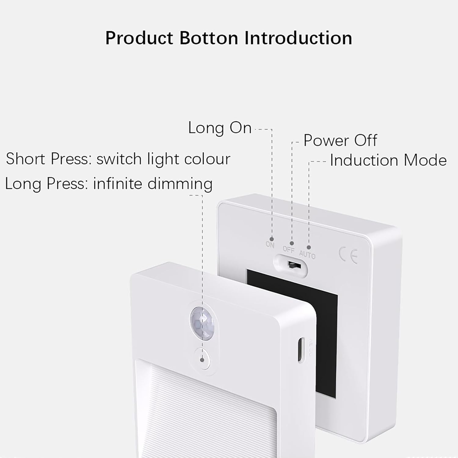 Shenzhi Tech RGB Motion Sensor Night Light, USB Rechargeable LED Wall Lamp, Wireless Magnetic Cabinet Lights for Bedroom Wardrobe Kitchen Hallway Stair Toilet Bathroom (2) image number 1
