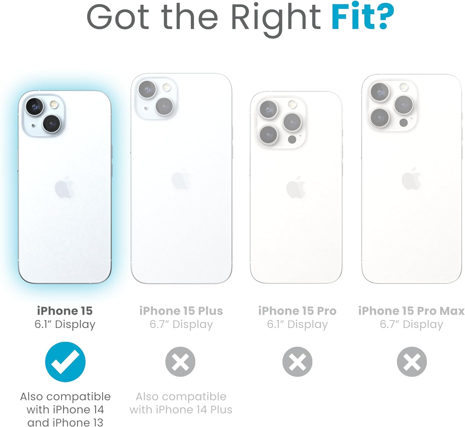 Speck Magsafe Case for Iphone 15 - Drop & Camera Protection, Clicklock No-Slip, Wireless Charging Compatible, Fits All 6.1 Inch Models Including Iphone 14, Iphone 13 - Blue/Purple Ink/Sky Purple - Bleached Bone/Heirloom Gold/Hazel Brown image number 6