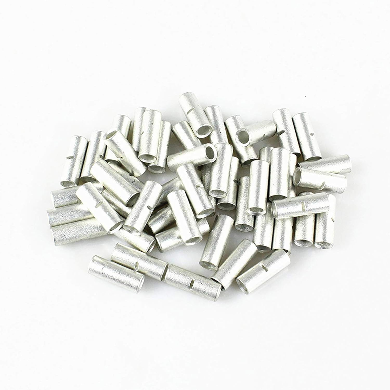 50Pcs 10-12/14-16/18-22 AWG Uninsulated Butt Crimp Connectors Terminal image number 1