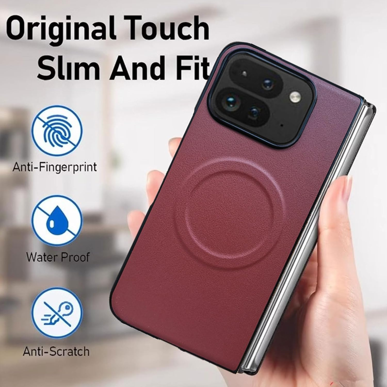 RUNGOS Magnetic for Google Pixel 9 Pro Fold Case Magsafe [Slim Fit] [Stable Magnetic] [Wireless Charging] Sturdy Shockproof Cover for Pixel 9 Pro Fold Case 2024, Lightweight Bumper Phone Cover image number 1