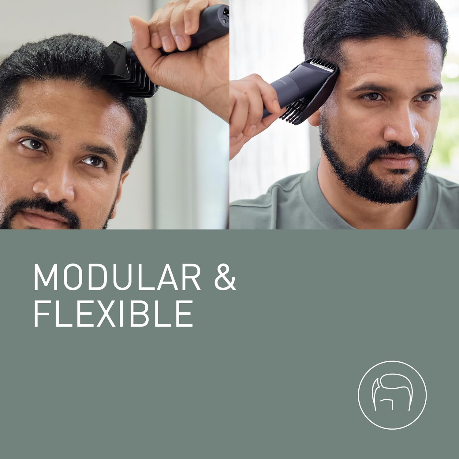 Panasonic ER-CHC1 Multishape Modular Personal Care System, Hair Clipper Head Attachment, 15 Length Settings, 4 Comb Attachments, Black image number 3