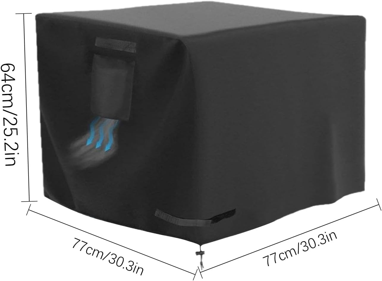 Fire Pit Cover Square - 30 Inch Portable Waterproof Shield | Fire Pit Shield - for Patio Porch Indoor Outdoor Home Courtyard All Seasons image number 6