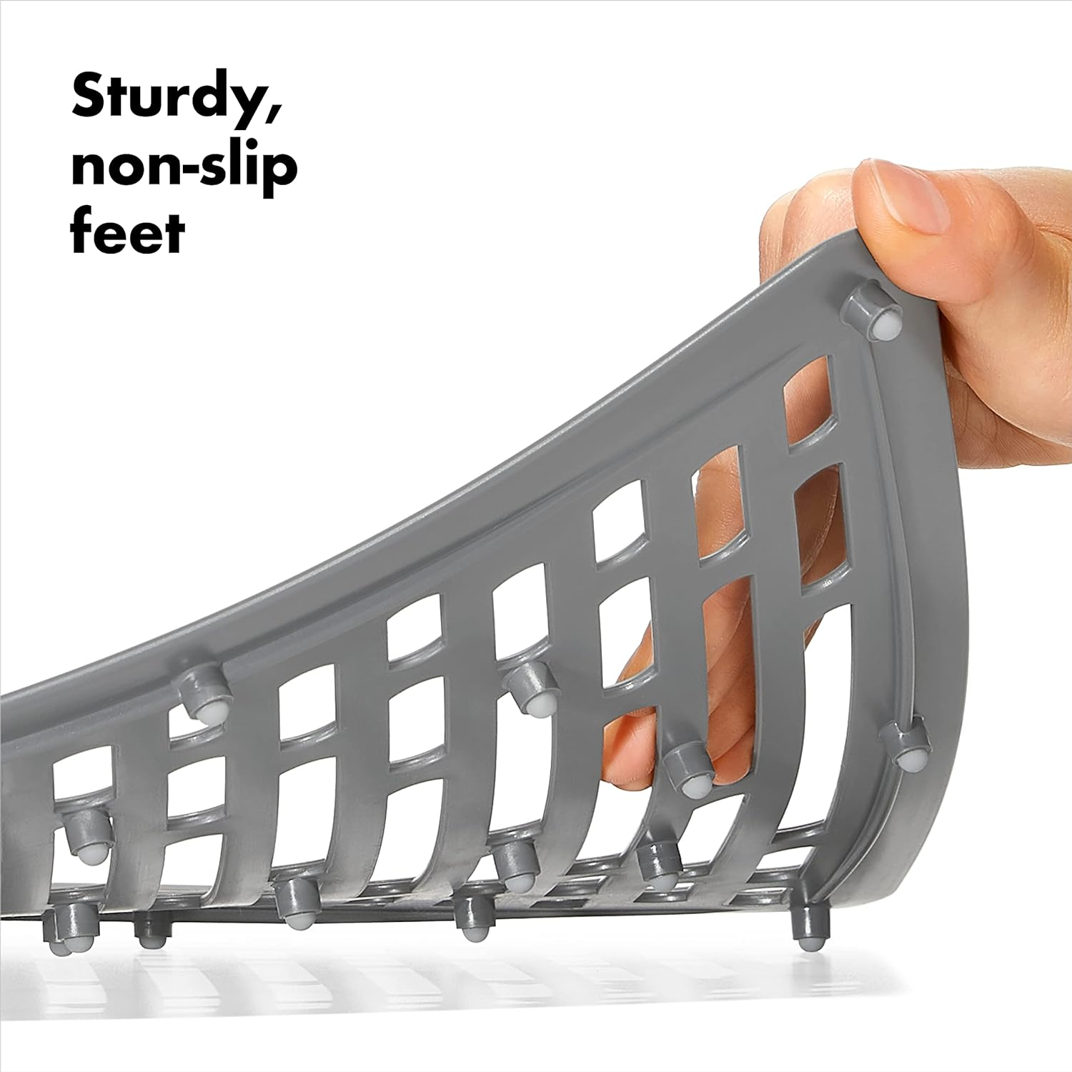 OXO Good Grips Silicone Sink Mat - Large,Silver image number 5