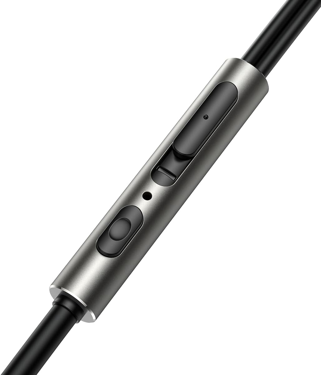 Joyroom JR-EW03 Wired Series Metal In-Ear Earphones - Dark Grey