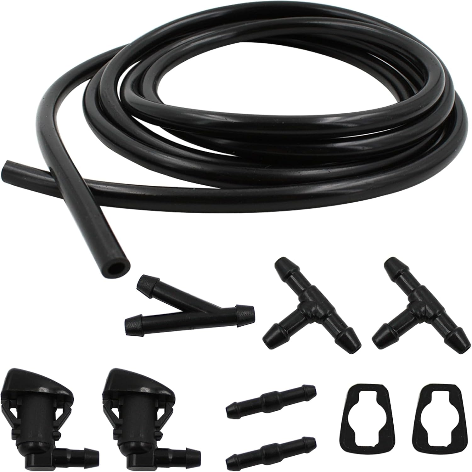 Acbbmns Car Front Windshield Washer Nozzles Spray Wiper Jet with 2M Hose and Hose Connectors Compatible for Jeep Grand Cherokee image number 4