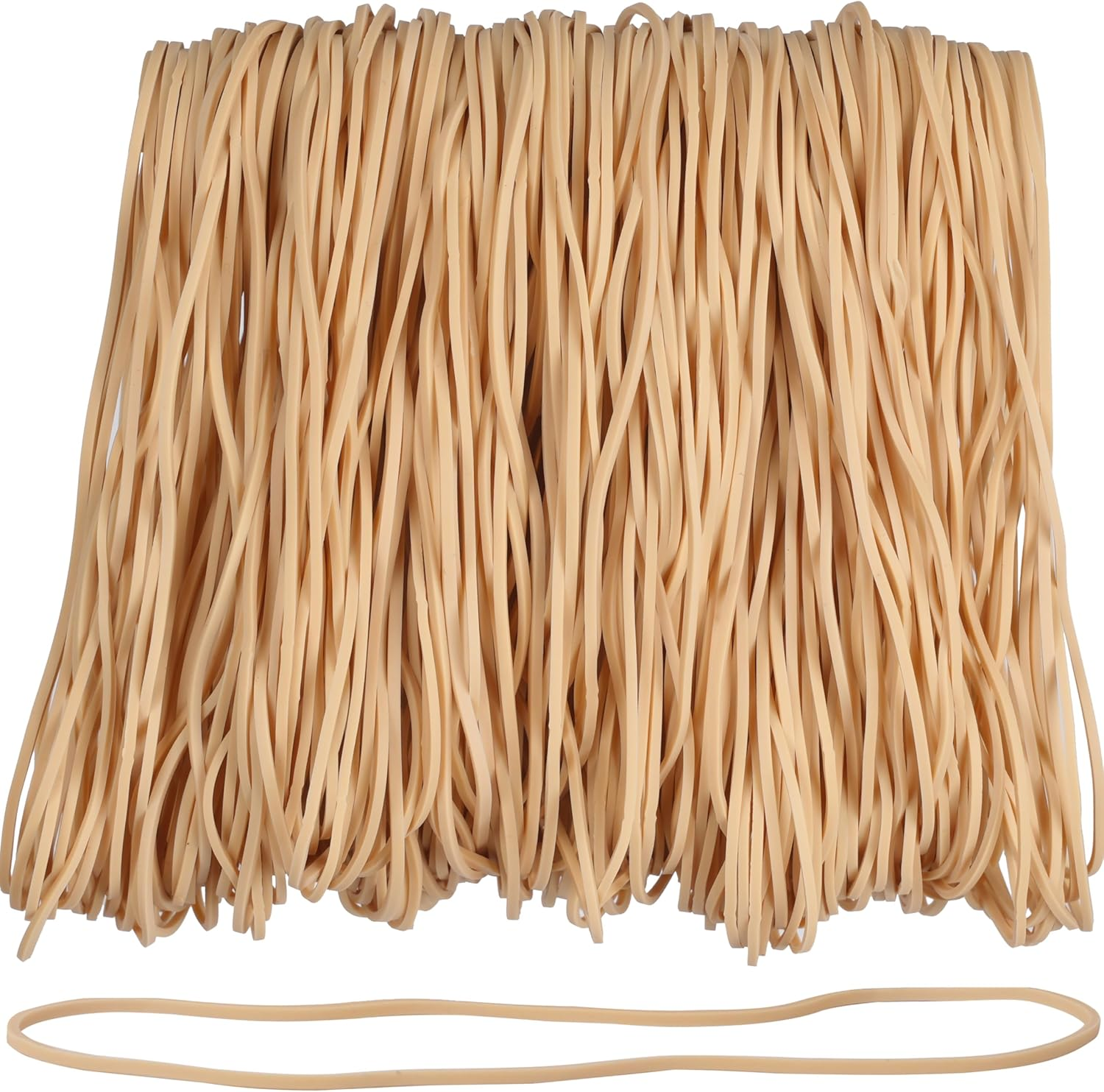 Rubber Bands 7 Inch/200Mm Garbage Can Bands Elastic Beige Large Size #117A 200Grams Trash Can Rubber Bands Elastics Bands