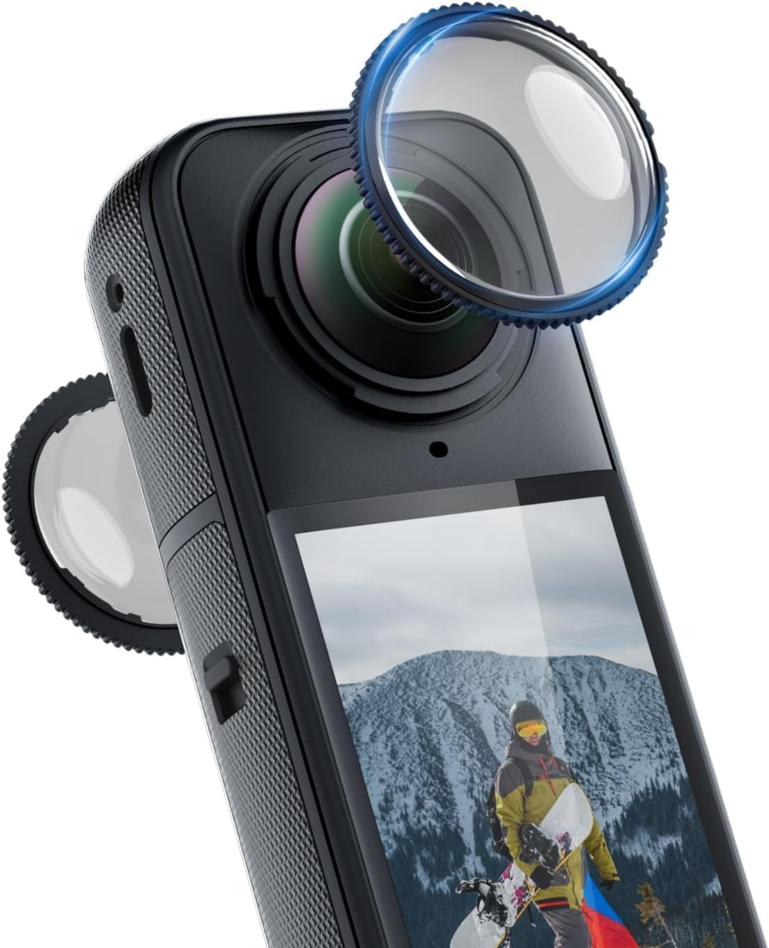 TELSIN Lens Guard for Insta360 X5, Dual Lens Protection Set for Insta 360 X5 Accessories, High-Definition Anti-Scratch Tempered Glass Lens Protector Cover image number 2