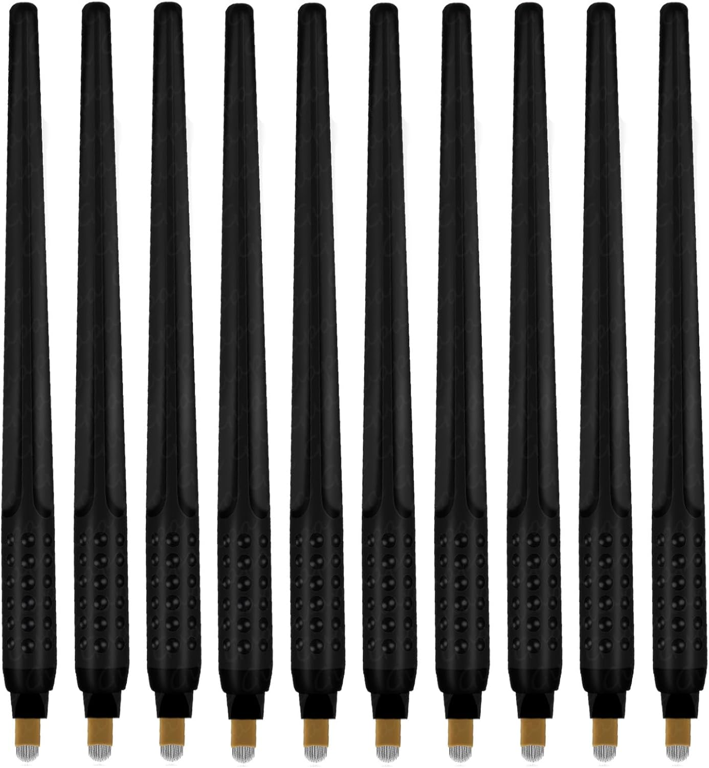 Pack of 10 Disposable Microblading Pens for Eyebrows, Eyeliner and Lips. Semi-Permanent Tattoo Tool with Comfortable Grip, Suitable for Beginners (10PCS 0.18Mm 18U) image number 5