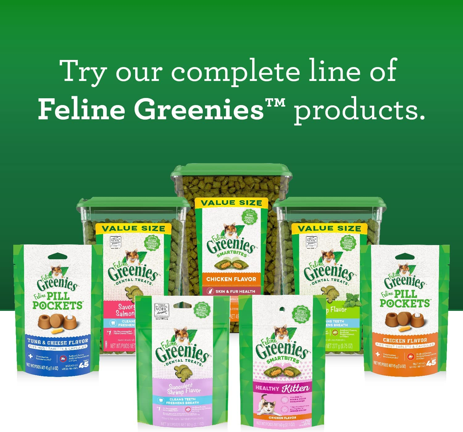 Greenies Tempting Tuna Flavour Dental Feline Cat Treats, 130 G image number 5