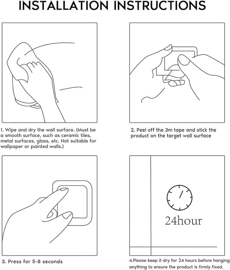 Towel Holder Bathroom Hand Towel Bar, Acrylic Plastics Towel Ring Self Adhesive Towel Bar for Bathroom or Kitchen Wall, Contemporary Style Self Adhesive (White) - White image number 3