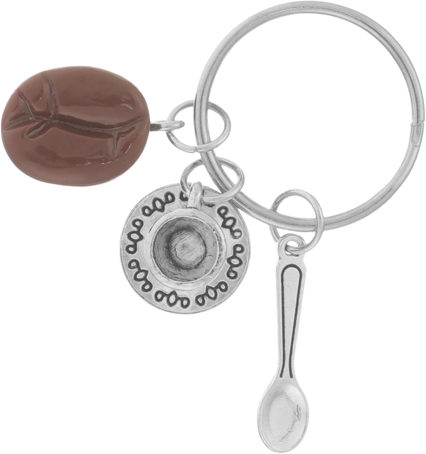 WATIIFUFU Cute Keychain Ring Vintage Coffee Bean Keychain Bag Hanging Decoration Adults image number 6