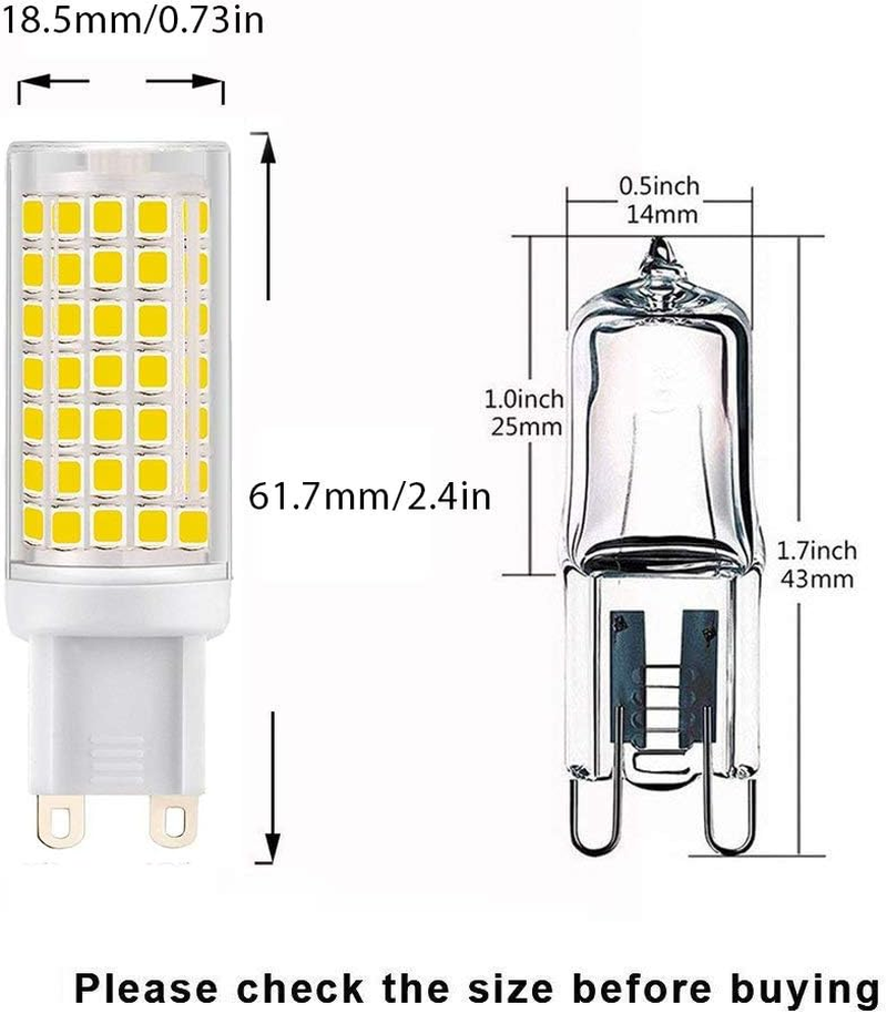 UCINNOVATE 6W G9 Dimmable LED Light Bulbs, 40W Equivalent Replace Halogen Bulbs, Warm White, 3000K, Ideal for Home Living Room Lighting Table Lamp Chandelier image number 4