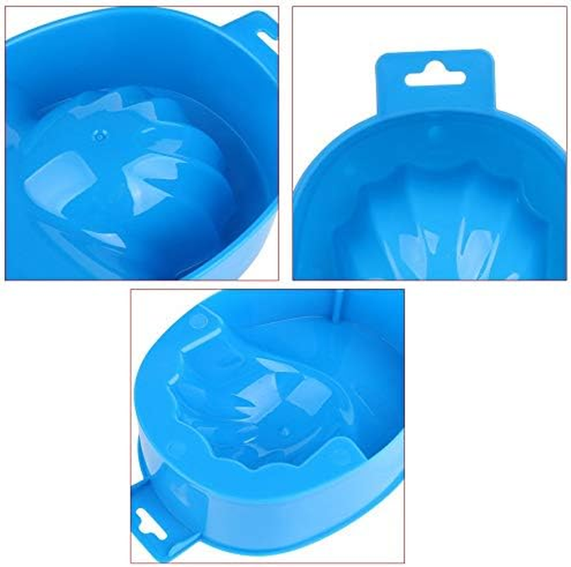 2Pcs Soak Tray Nail Art Manicure Care Soak Bowl Tray Polish Remover - Rose Red image number 5