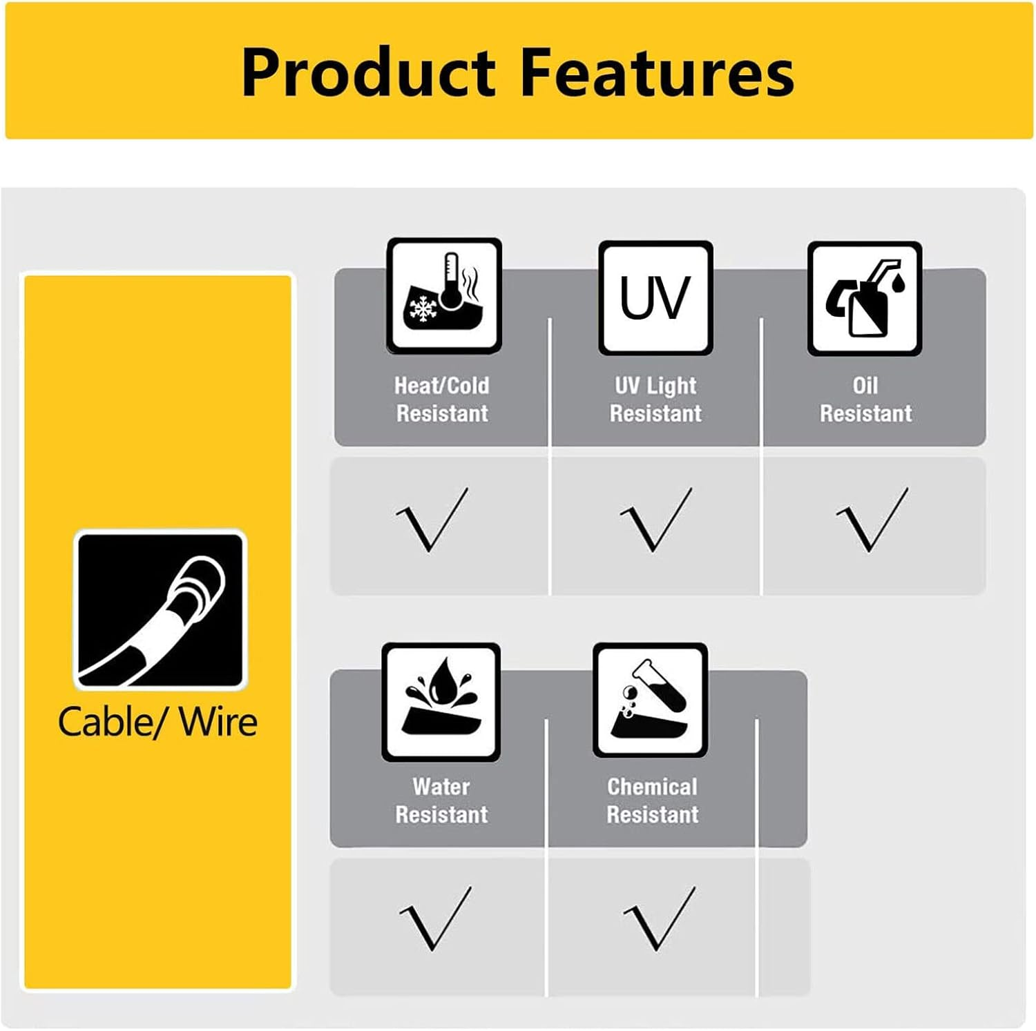 Nineleaf Compatible for Dymo Rhino 18055 S0718300 Tape 1/2'' 12Mm X 1.5M IND Heat Shrink Tube Black on Whitem for Wires Cables in Rhino 4200 5000 5200 6000 Tyco T107M Industrial Label Maker image number 3