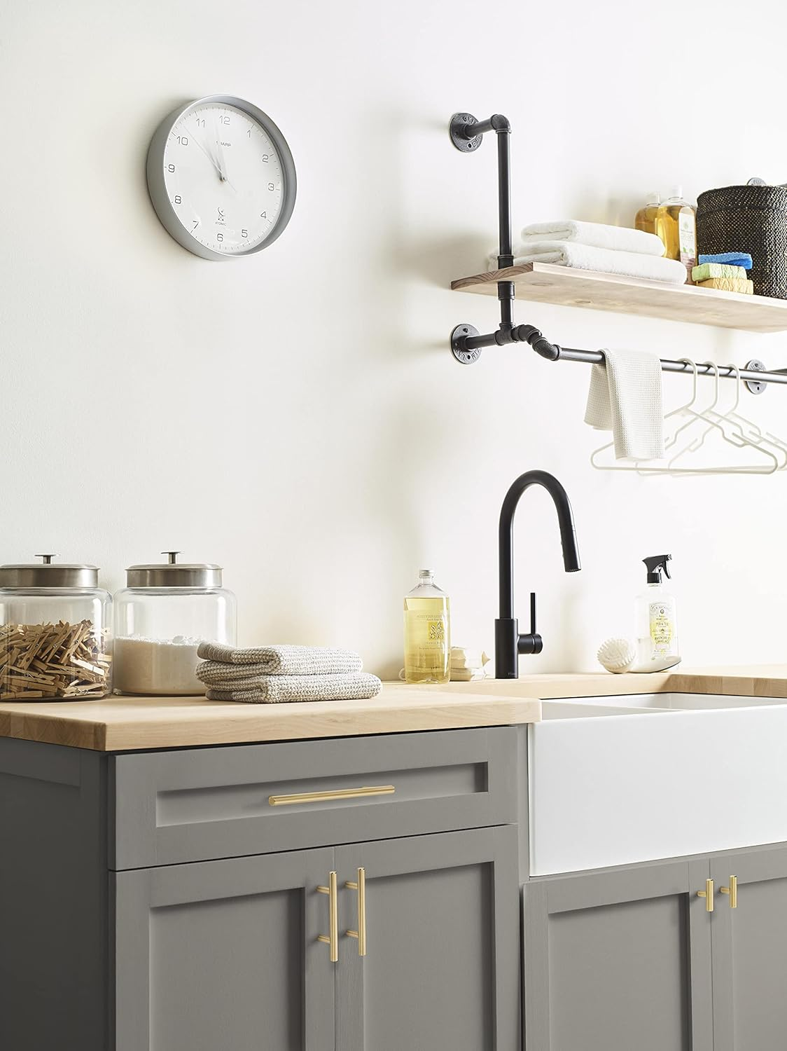 Amerock | Cabinet Pull | Champagne Bronze | 7-9/16 Inch (192 Mm) Center to Center | Bar Pulls | 1 Pack | Drawer Pull | Drawer Handle | Cabinet Hardware image number 6