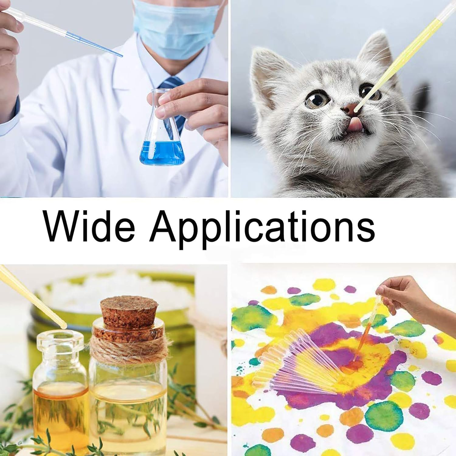 Pack of 100 Plastic Transfer Pipette Disposable Plastic Transfer Pipettes image number 3