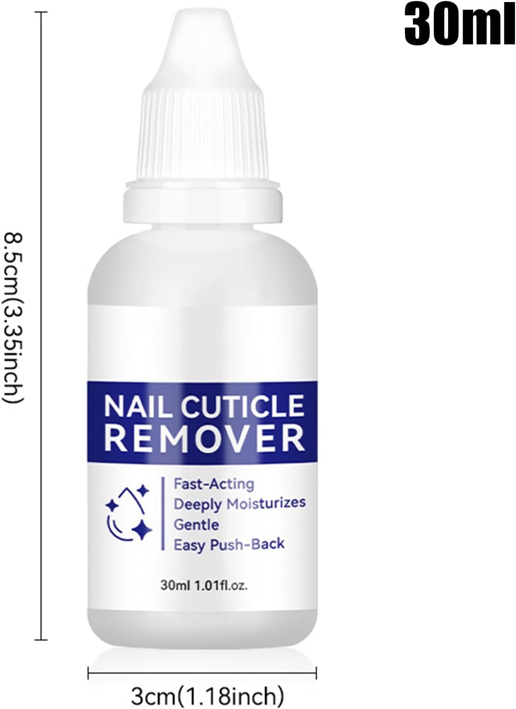 Cuticle Remover Liquid,Instant Hydrating Manicure Tools | 30Ml Moisturizing Cuticle Softener Gel - for Dead Skin Hangnails Brittle Beauty Routine Daily Salon Home Travel Foot Manicure image number 5