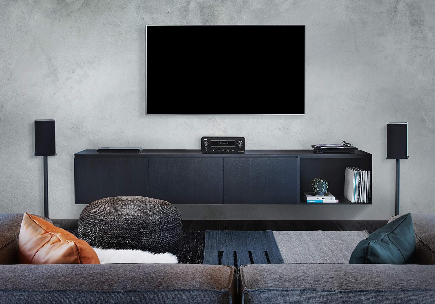 Denon DRA-800H 2-Channel Stereo Network Receiver for Home Theater | Hi-Fi Amplification | Connects to All Audio Sources | Latest HDCP 2.3 Processing with Arc Support | Compatible with Amazon Alexa image number 1