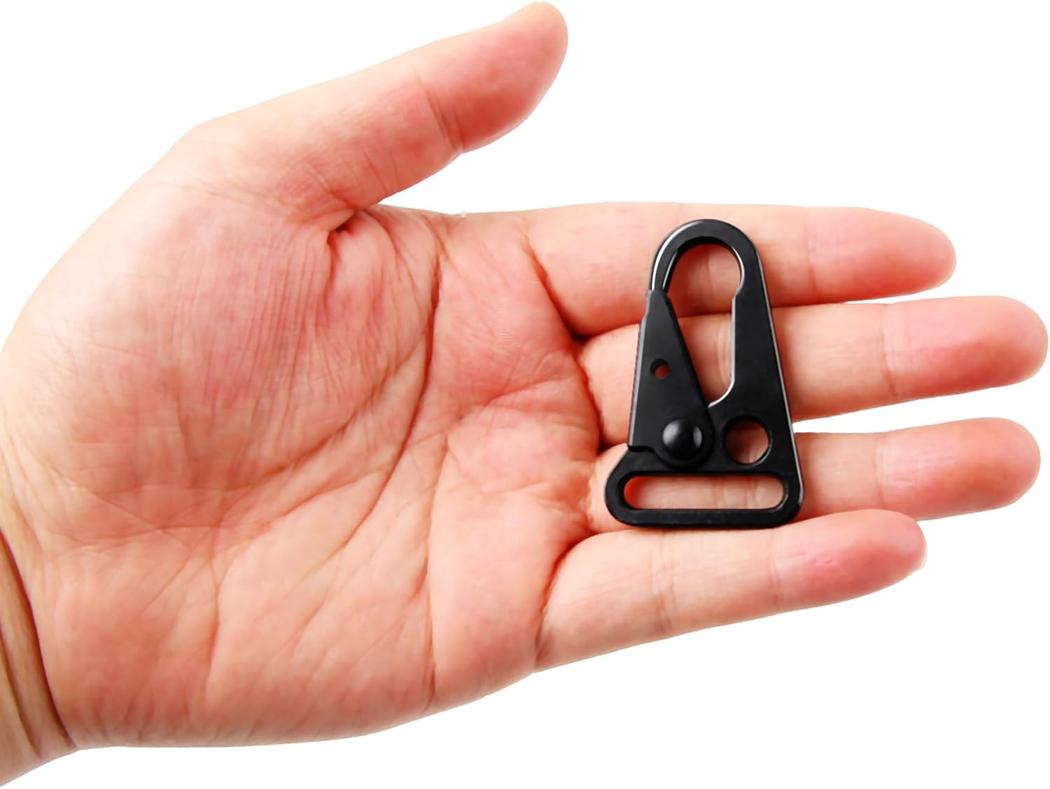 Vagocom 12 Sets Tactical Snap Hooks, 1" Small Keychain Clip with Metal Key Ring for Molle Bags,Paracord Bracelets,Use for Camping,Hiking,Traveling,Outdoor Activity