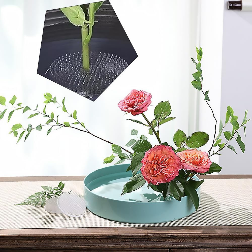 2PCS Clear Plastic Flower Frogs - 2.76" (70Mm) Pin Frog Holders for Flower Arrangements,Round Floral Arrangement,Plastic Flower Frog Pin Holder with 3 Suction Cups on Bottom image number 5