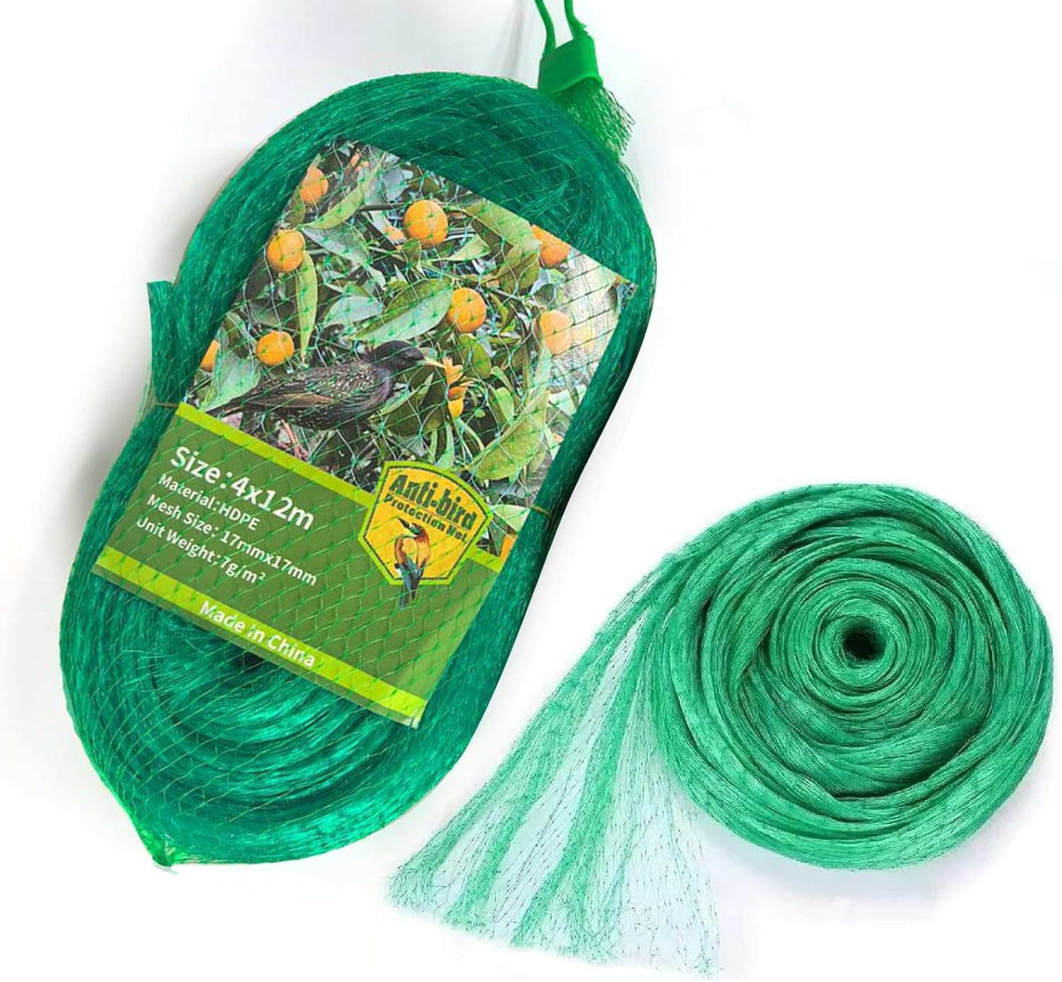 Verdantvibes Bird Netting for Garden, 13FT X 40FT Durable Uv-Resistant Mesh for Fruit Trees, Vegetables & Plant Protection