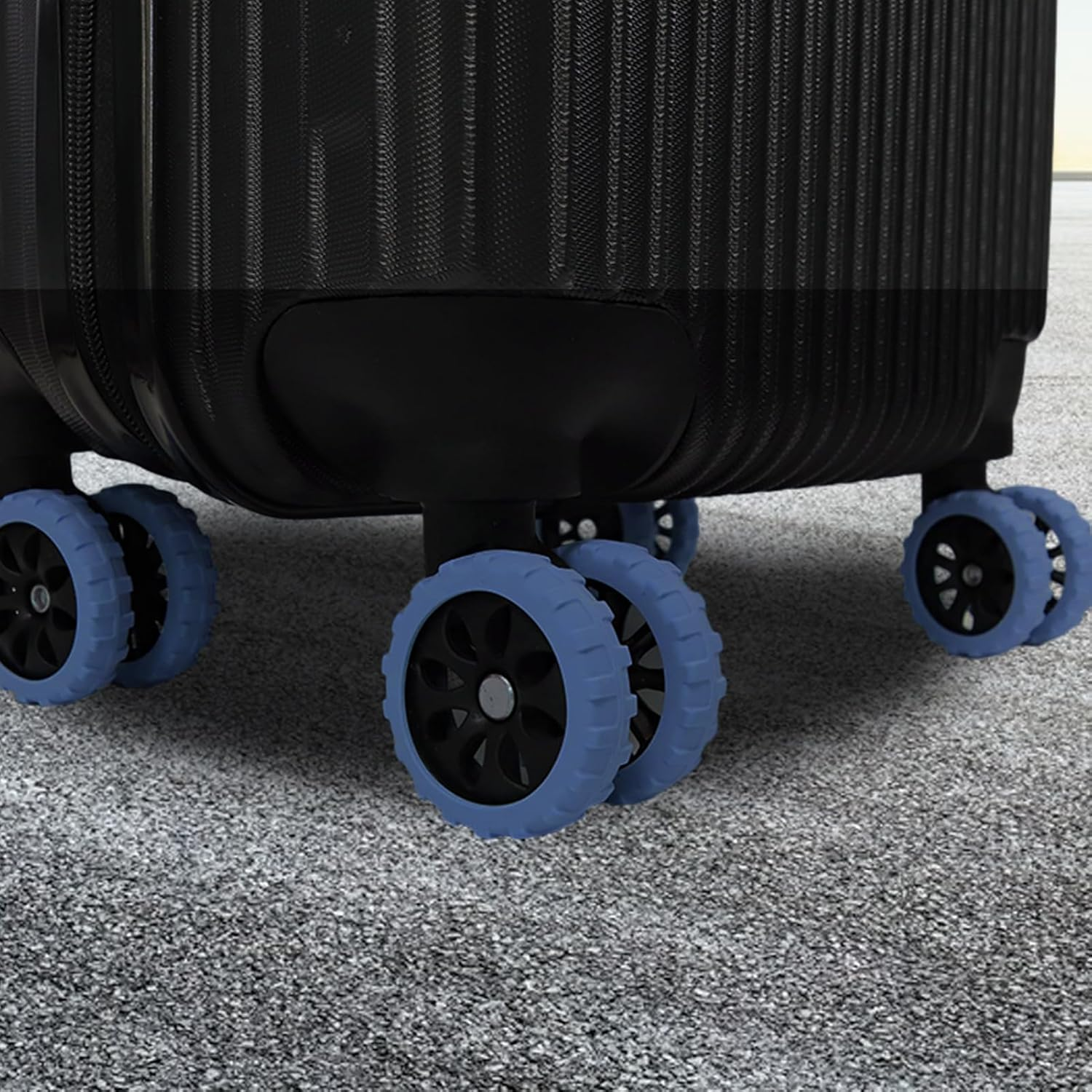 Luggage Suitcase Wheels Cover - Silicone Suitcase Wheel Covers,Travel Accessories, Luggage Spinner Wheel Silicone Protective Cover for 2.17-2.68 Inches Luggage Wheels Hoffti image number 5