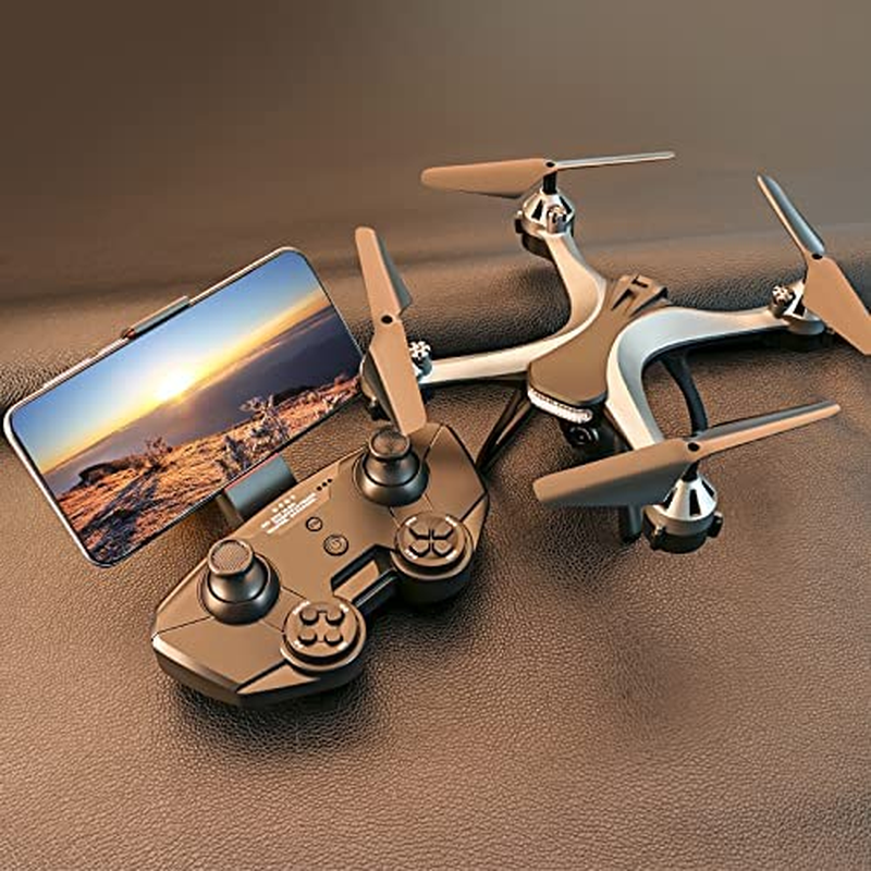 Bargainpop Foldable Mini Drone for Beginners with 4K Dual HD Camera 2.4G Wifi FPV RC Quadcopter Gesture Control with Carry Case, 3 Batteries image number 2
