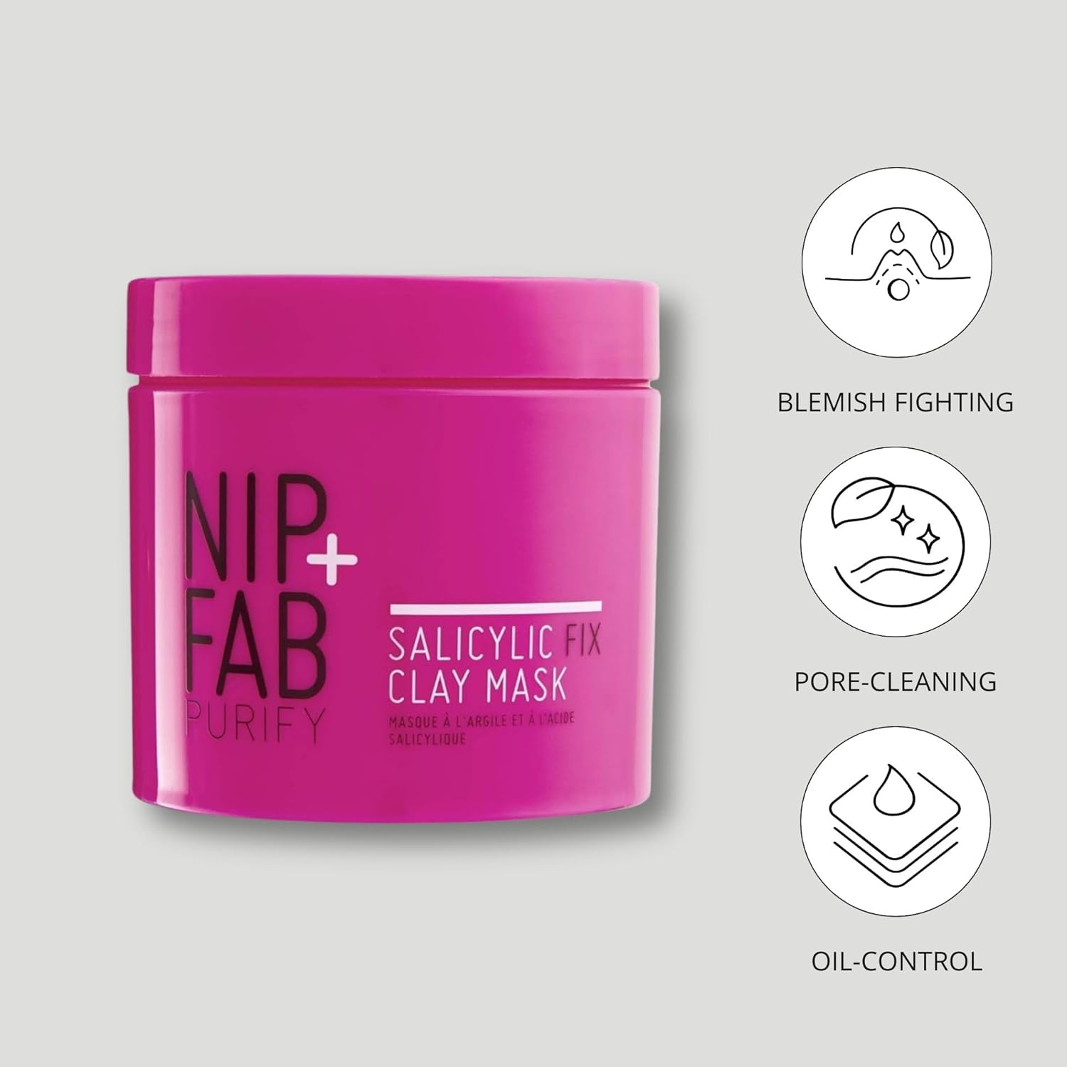 Nip+Fab Nip+Fab Salicylic Fix Clay Mask 170Ml, 170 Millilitre image number 6