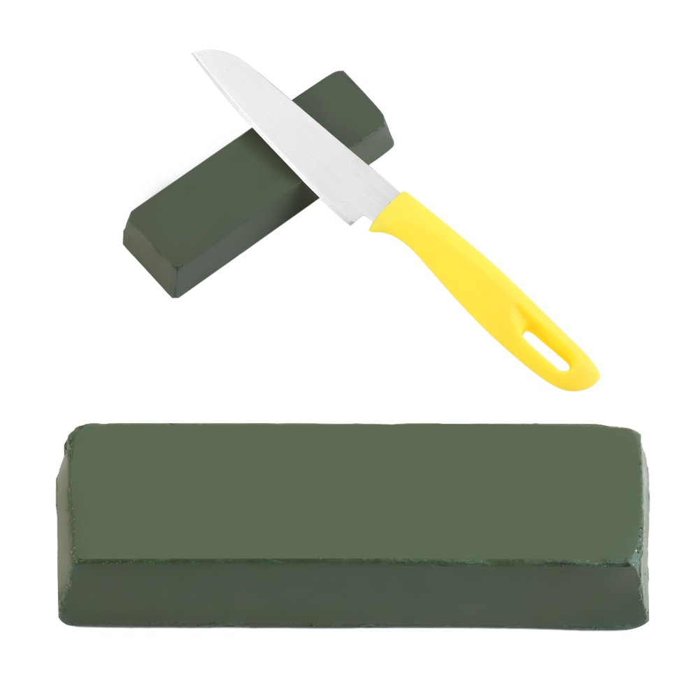Buffing Compound, 140G Green Professional Abrasive Sharpening Polishing Paste Buffing Compound Metal Grinding Tool Leather Strop Polishing Compound for Sharpening Woodworking, Woodcarving image number 1