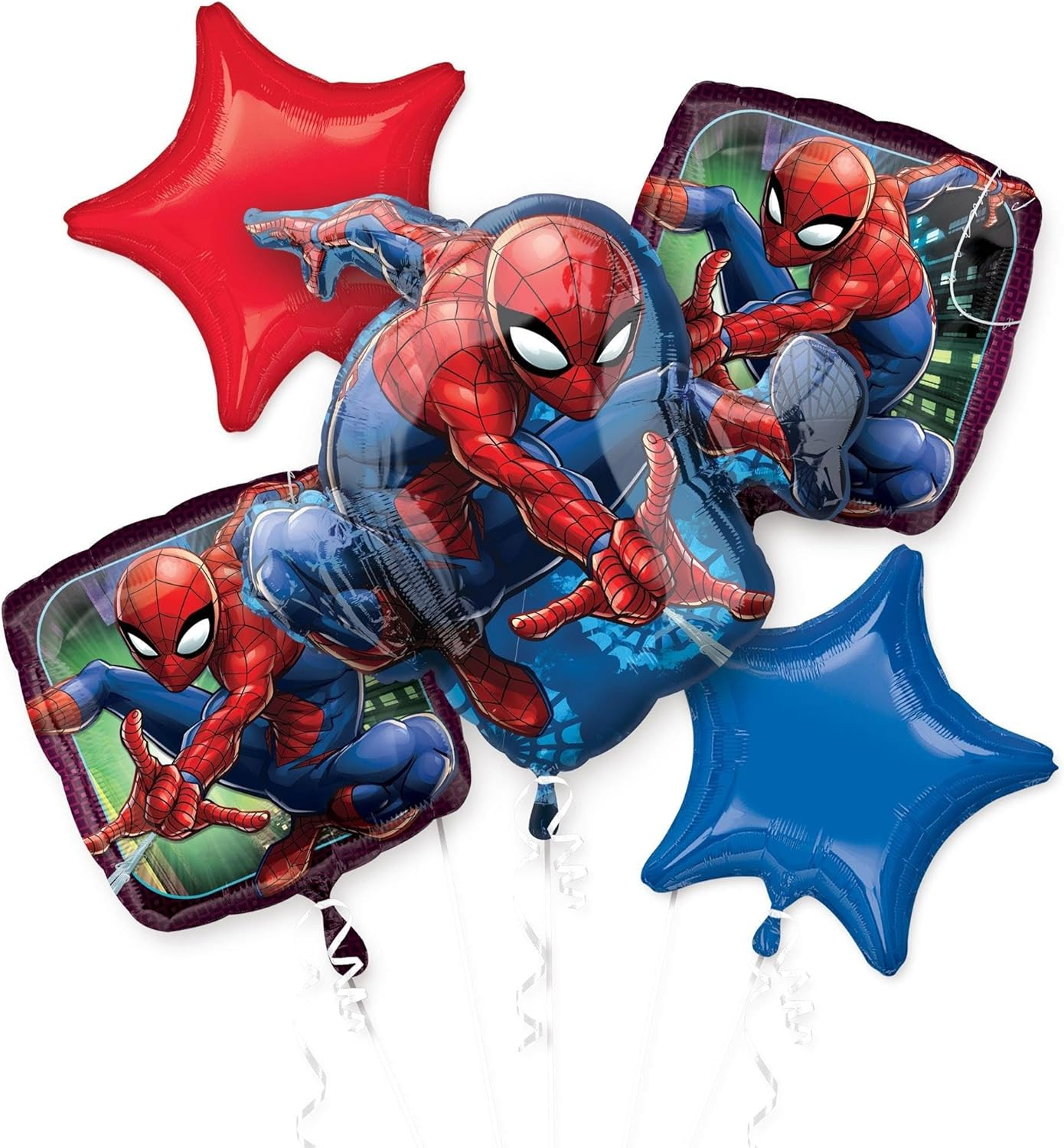 Bouquet Spider-Man Pack of 5 Balloons image number 2