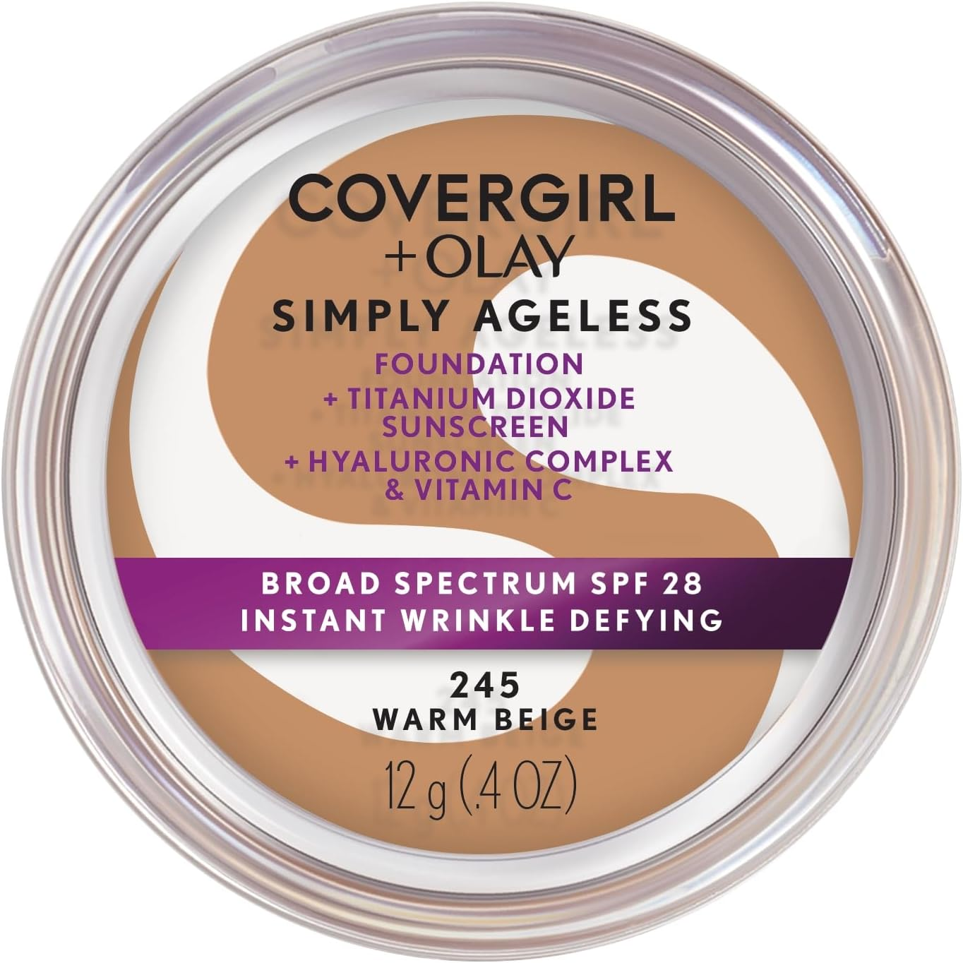 Covergirl Simply Ageless Instant Wrinkle Defying Foundation #245 Warm Beige 12G image number 5