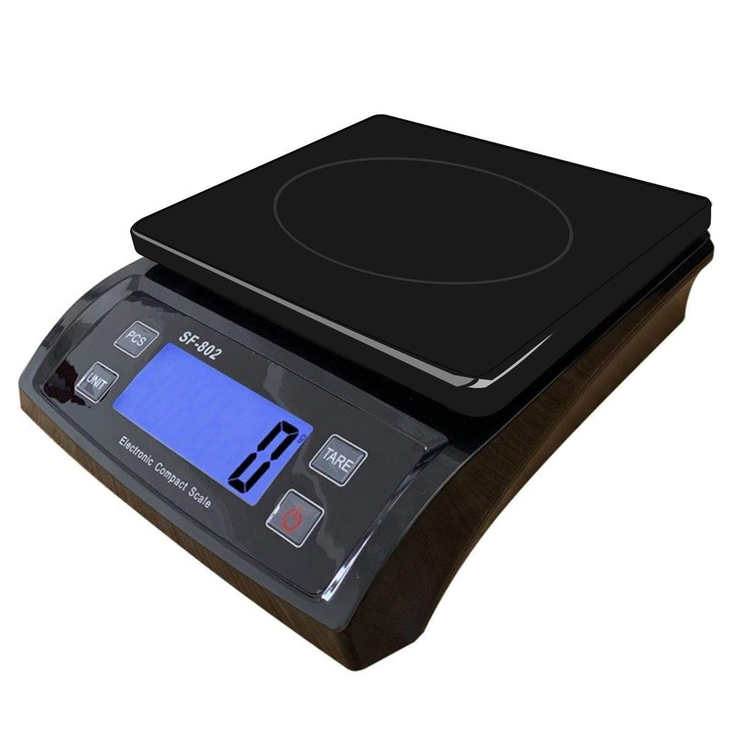 Postal Scale Weigh Easy Use Digital Shipping, 30 Kg / 66 Lbs Capacity, Parcel Scale with Power Adapter and Extendable Cord Black image number 1