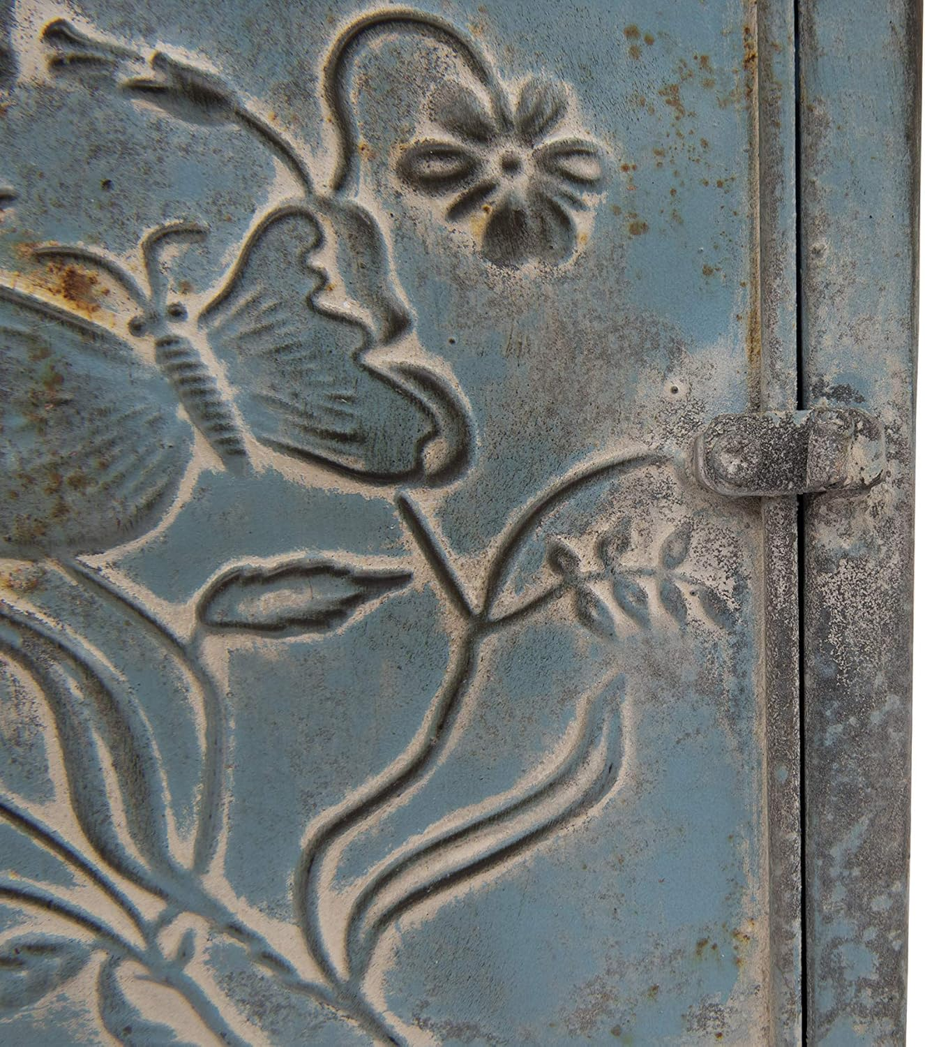 Creative Co-Op Distressed Blue Embossed Tin Mail Box image number 6