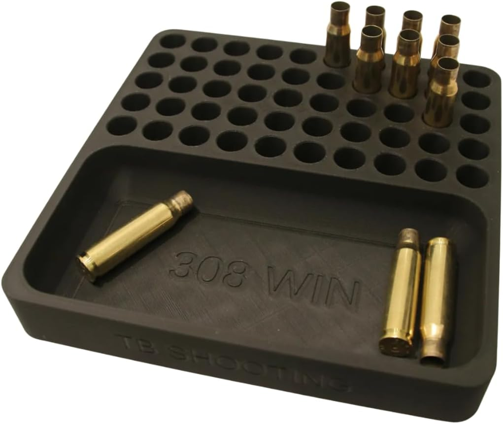 308 Win Reloading Block Ammo Stand Ammunition Loading Tray - 50 round Brass Cartridge Bench Tool