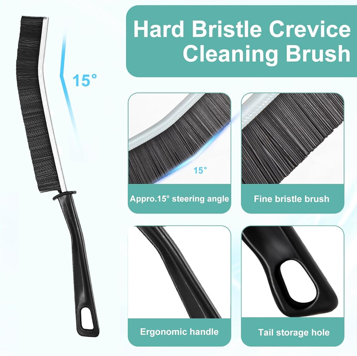 Crevice Cleaning Brush,6 PCS Cleaning Brushes,Scrubbing Brush,Cleaning Products,Home Essentials,Grout Brush Cleaning Tools for Household Supplies, Bathroom, Shower, Kitchen, Window, Toilet image number 6