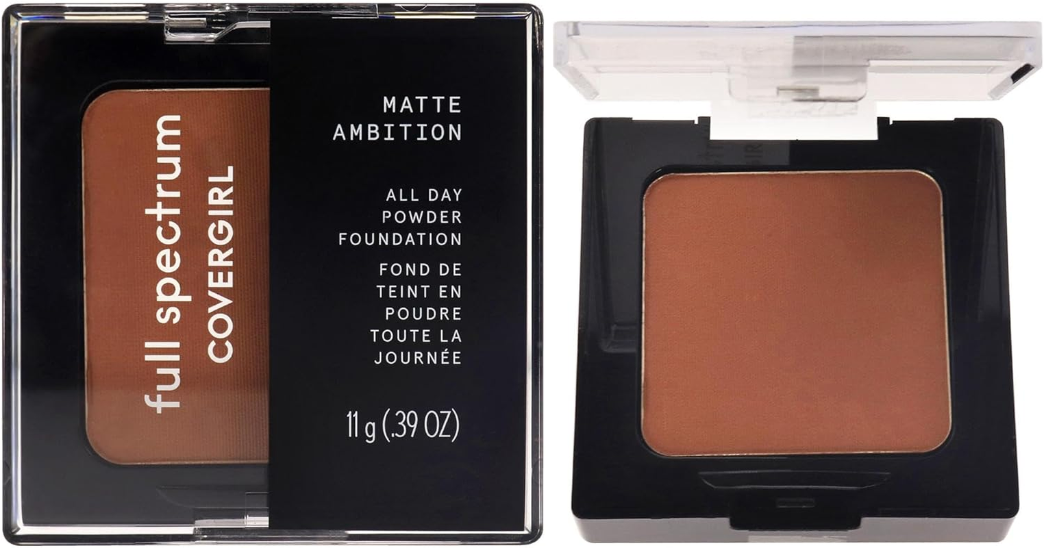 Covergirl Full Spectrum Matte Ambition All Day Powder Foundation - FS430 - Deep Cool 3 for Women 0.39 Oz Powder image number 2