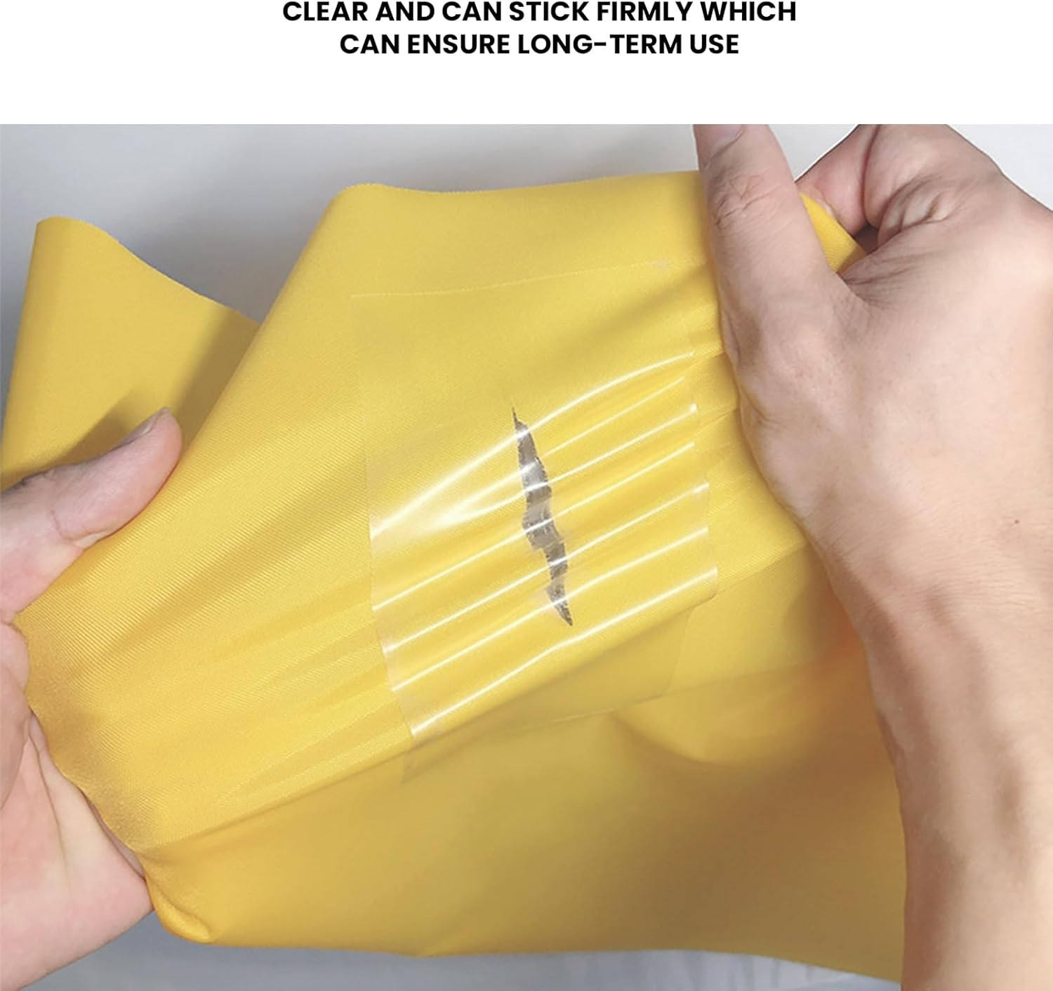 10 Pcs Inflatable Patch Repair Kit Self-Adhesive Waterproof - TPU Repair Patch 3.46 X 3.46 Inch (8.8Cm X 8.8Cm) Clear Vinyl for Inflatable Pool Swimming Ring Bounce House Air Mattress image number 4