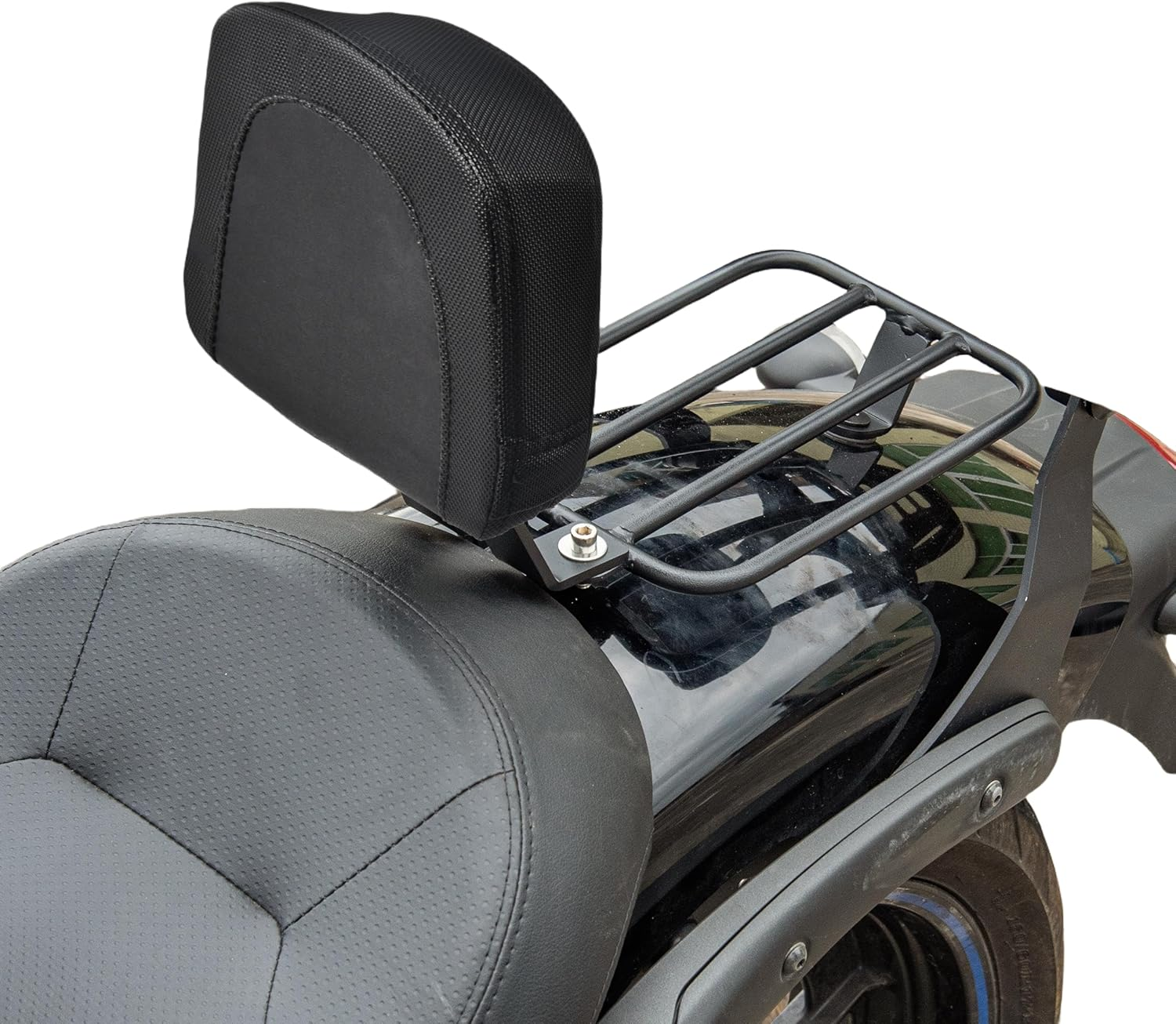 Motorcycle Sissy Bar Luggage Rack for Kawasaki Vulcan 650 VN650 S 2015 2016 2017 2018 2019 2020 2021 2022 2023 2024 2025 2026 Rear Passenger Backrest Upright Seat Leather Cushion Pad image number 4