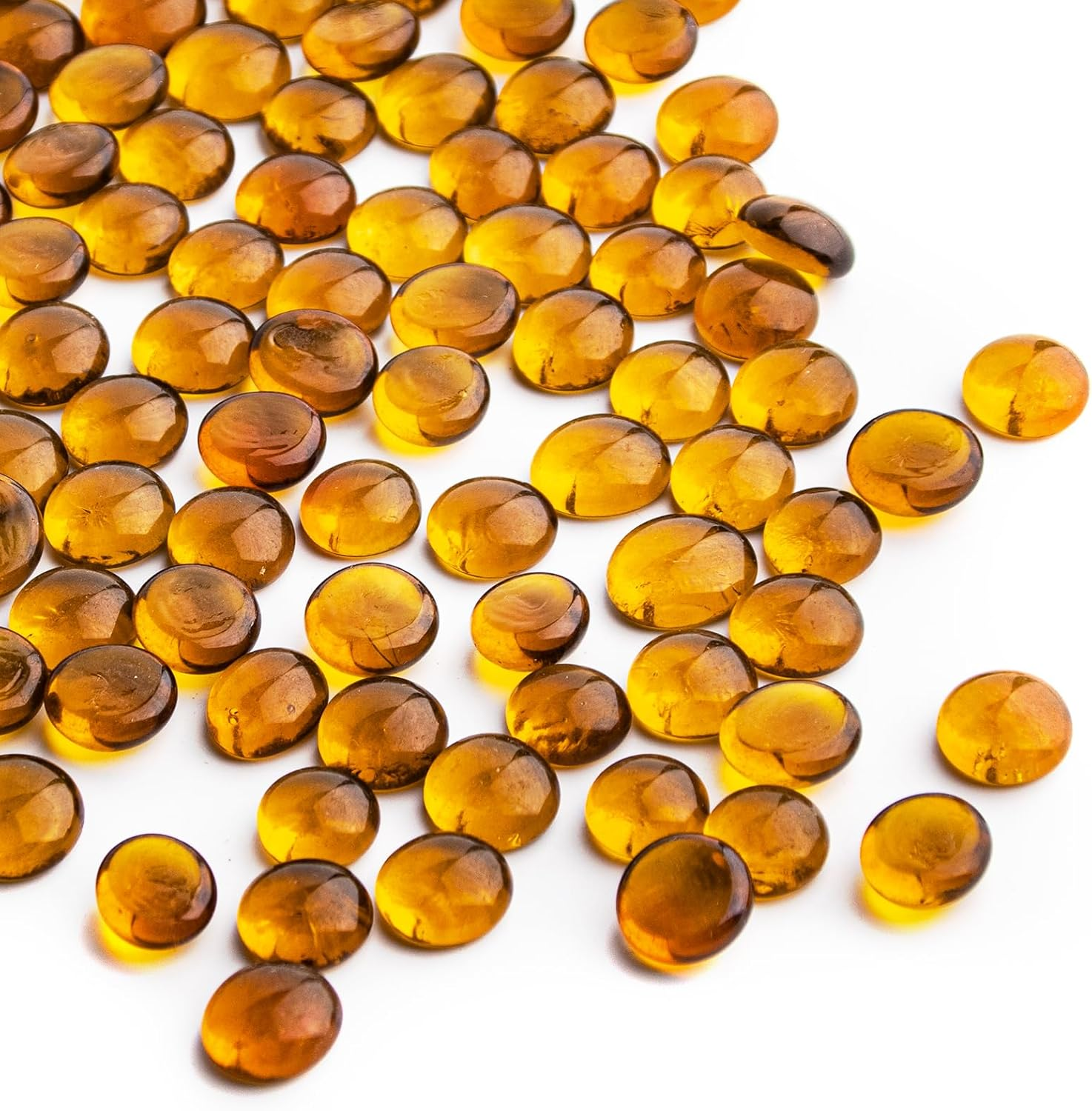 1 LB Mix Color Glass Beads, Mini Flat Glass Marbles for Vase Fillers, Floral Bottom Mancala Gems Pebbles Fish Tank Rocks for Table Scatter Aquarium,Home Decorative Art Craft Supplies(0.5"~0.7")~450G