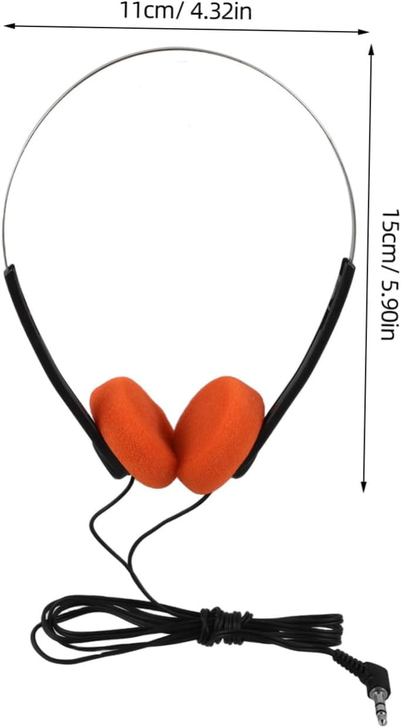 Levemolo Portable Ear Headphones with Adjustable Headband and Cushioned Ear Pads Lightweight Classic Retro Design for Students Safe Volume Listening in Classroom Library and Travel image number 6