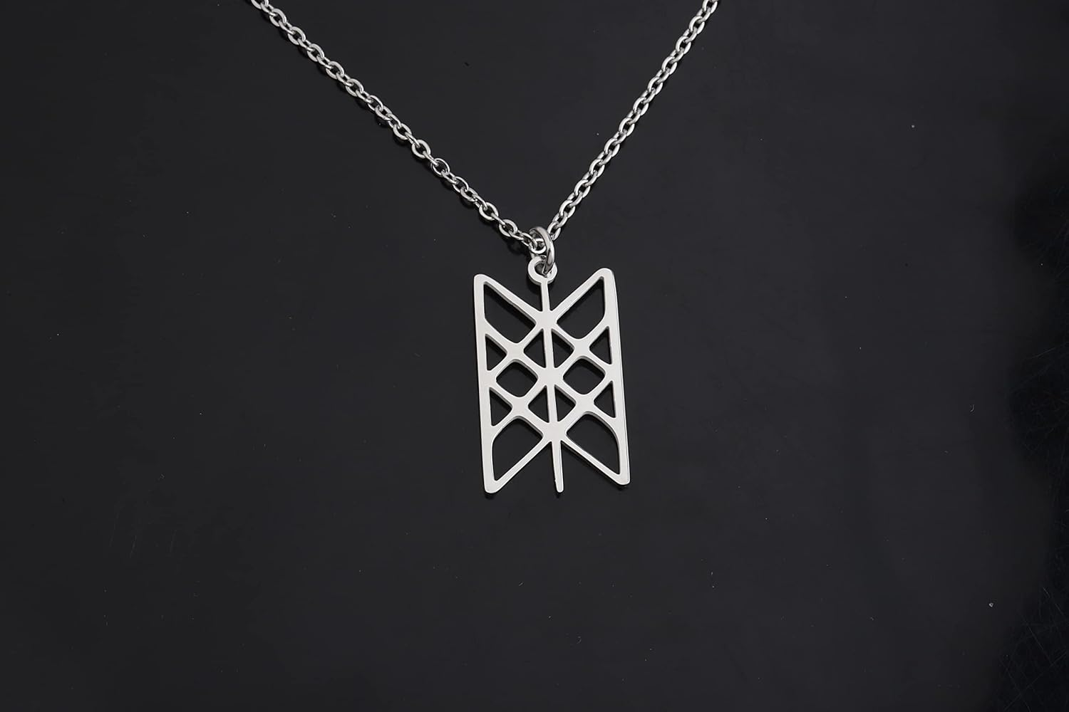 Viking Jewelry Web of Wyrd Necklace Stainless Steel Pendant Necklace Viking Necklace of Destiny image number 4