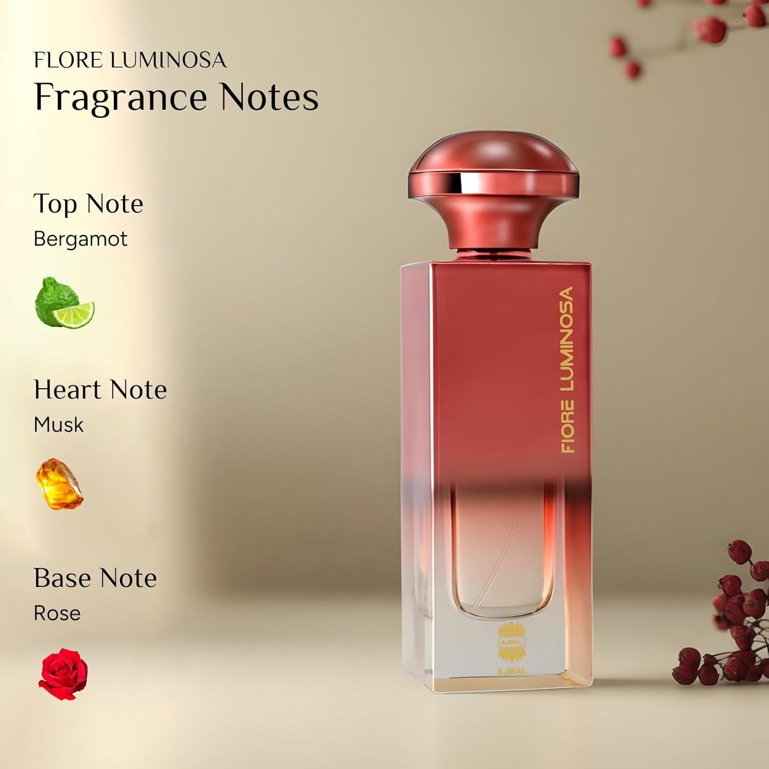 Fiore Luminosa by Ajmal for Women - 2.5 Oz EDP Spray image number 3